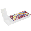 DIY Mandala Special Shaped Diamond Painting 2 Grids Pencil Case Storage Box