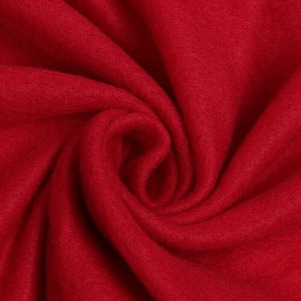 Cosy Thick Plush Snuggle Fleece Blanket With Sleeves Wine Red I7P8
