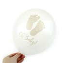 10X Footprint Latex Balloons Baby Shower Decor oh baby balloon birthday decor  Z