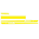 Racing Stripe Car  Stickers Side Skirt Mirror Hood Decals Styling Accessories