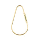 Durable Brass Screw Lock Keychain Ring Clip Tool Hook Clasp Small A shape