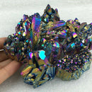 Natural Quartz Crystal Rainbow Cluster VUG Mineral Specimen Healing J1P1