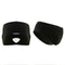 Outdoor Fleece Ponytail Headband Yoga Running Fitness Sweatband (Black) A