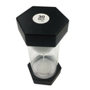 Sand Glass Clock Tea Timer 30 Seconds - Black Hourglass Sandglass Kitchen