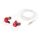 In Ear Sports Earphone With Microphone Stereo Bass Sound Headsets Earbuds Red