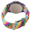 Women Silicone Crystal Bling Analog Digital Quartz Wrist Watch Color:Pink