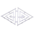 5 Pieces Multi-function Clear Twin Double Shapes Ruler Quilting Sewing Template