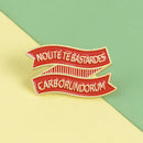 Z-shaped Letters Pins Brooch Enamel Clothing Shirt Lapel Backpack Badges