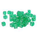 50 pieces Translucent Dice D6 Set for Bringing Fun to a Game or Learning Math