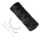 Polyester Hair Track Weft Weaving Sew Decor Thread For Hair Extensions Black