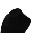 Velvet Necklace Pendant Chain Jewelry Bust Display Holder Stand Black 36*24 K5L6