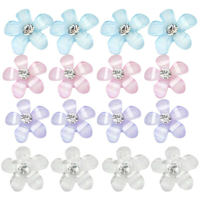 50X Charm Rhinestone Decoration Flower Design Nail Art Tips Manicure Accessories