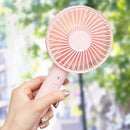 Mini Portable Handheld Fan With Makeup Mirror, 2000mah Rechargeable Battery