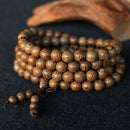 Women Men 8mm Wooden Bead Buddhist Prayer Mala Necklace Bracelet Jewelry Gift