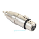 2pcs 3 Pin XLR Female to RCA Male Plug Audio Cable Cord Microphone Mic Adapter
