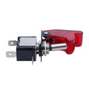 2PC Red LED SPST Toggle Rocker Switch Control On/Off 12V 20A with Safety Co V1A3