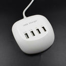 4-Port 3.4A DC 5V USB HUB Phone Desktop Charger Fast Charging Station Adapter