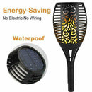 51 LED Flame Solar Torch Light Waterproof Flickering Path Garden Lamps