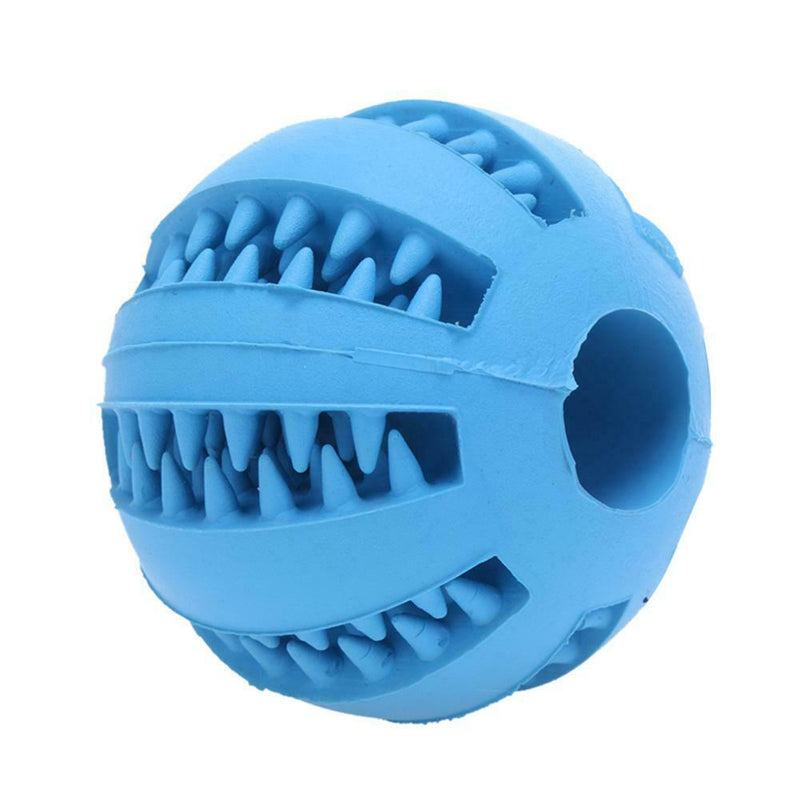 5cm Pet Toys Rubber Interactive Ball for Dog Chew Tooth Cleaning(Blue) A