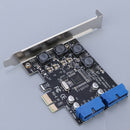 New USB 3.0 PCIE Card - USB Internal Header Expansion Card with 15 Pin SATA