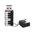 8GB Piano USB2.0 Flash U disk Black and white