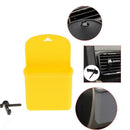 Car Air Vent Storage Pouch Pocket Bag Organizer Holder For Phone key Yellow