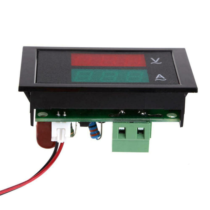 AC80-300V 100A Display LED Digital Voltmeter Ammeter Volt Amp Panel Black