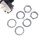 2x 1 Pole 12 Position Panel PCB Wiring Rotary Switch 18 Teeth Shaft AdjustableBX