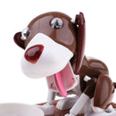 Brown & White Dog Eating Coins Machine Piggy Bank Money Saving Box Container