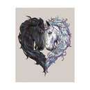 DIY 5D white black horse heart Diamond Painting Embroidery Cross Stitch Decor LJ