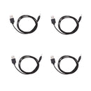 4 Pieces USB A Male To 2.5mmx0.7mm DC Tip Plug Connector Charging Cord Cable