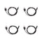 4 Pieces USB A Male To 2.5mmx0.7mm DC Tip Plug Connector Charging Cord Cable