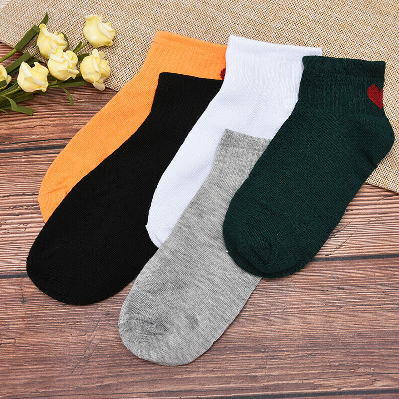Women Followed by love Comfortable Cotton Sock Slippers Short Ankle So- OZ