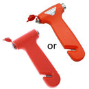 2 in 1 Car Escape Glass Window Breaker Emergency Hammer Seat Belt Cutter Tool