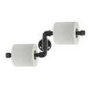 Toilet Paper Holder Matte Black, Toilet Tissue Roll Holders Dispenser Hangers