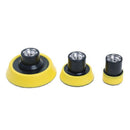 3Pcs M10 Air Angle Grinder Polish Pad Kit 1 2 3 Inch Hoop and Loop Backed P