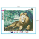 5D DIY Full Drill Diamond Painting Resting Lion Cross Stitch Embroidery Kit