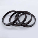 4pcs Circuit Performance 66.6mm OD to 57.1mm ID Hub Centric Rings Black OD