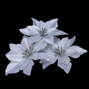 10Pcs Sequins Flowers, No Artificial Flowers Tree Ornament Christmas Home D Q1R9