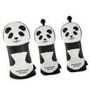 Pack 3 Golf Headcover, Golf Club Cover Panda Animal Lovely Head Cover