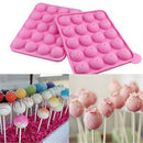 20 Sticks Cake Mould Silicone Lollipop Chocolate Mold Baking Tray Tool BX