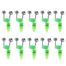 10PACK LED Twin Bells Fishing Tackle Night Sea Fishing Bite Alarm