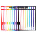 Transparent Dry Brush Bag Can Be Reused With PVC PET Writing Dry Wipe Bag Ran Gw