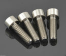 4 pieces M3x25 Titanium Screws Button Head 6AL4V Aerospace Grade - M3x25 Bolts