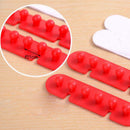 2X Wire Cord Clip Cable Line Holder Tie Fixer Organizer Drop Adhesive Clamp Home