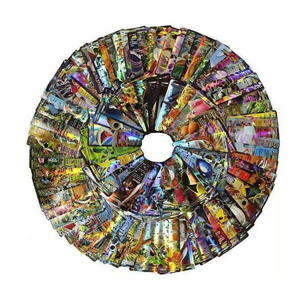 80pcs EX Card + 20pcs Mega Card Kids Cartoon Playing Game Cards