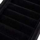 Velvet Inserts Bangle Bracelet Display Tray Jewelry Display Case (Black)