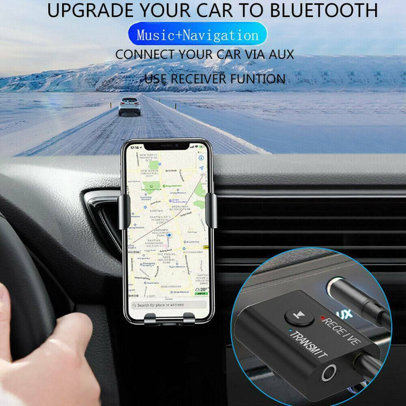 1*3.5mm USB Bluetooth 5.0 Audio Transmitter Receiver Adapter for TV PC Car AUX