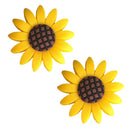 2pcs Interior Decor Car Air Freshener Perfume Vent Clip Sunflower Shape Styling