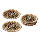 5x Sea Shell Decor Dinner Placemat Decoration Home Cup Coaster 3.7" Mat